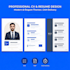 design a professional ats friendly CV and resume