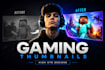 create eye catching gaming youtube thumbnails
