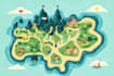 design unique vector map illustration or street map
