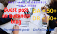 do high quality guest post on high da website