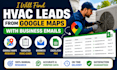find hvac leads from google maps with verified business emails