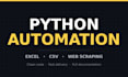 write a python script to automate your excel and data tasks