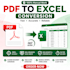 do pdf to excel conversion expert