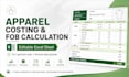 create an apparel costing and fob calculation excel sheet