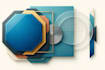 create abstract geometric digital art