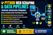 build python web scraper, automated data pipeline, and database integration