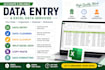 do excel data entry, data cleaning, formatting, and splitting data