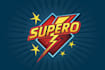 custom superhero comic logo design with dynamic style