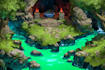 design 2d game concept art, background and environment