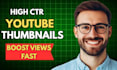 design high CTR clickbait youtube thumbnails
