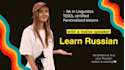 help you learn russian with personalized lessons