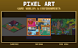 do pixel art game,pixel character game,background art,pixel animation,character