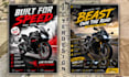 make custom bike advertising posters