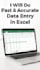 do fast and accurate data entry, excel and web research