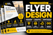 design a professional flyer, brochure, poster and leaflet