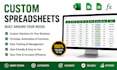create a custom excel or google sheets spreadsheet