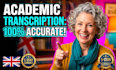 provide academic and interview transcription