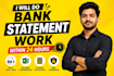 income statement with bank reconciliation