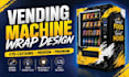 design professional vending machine wrap and graphics
