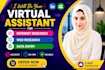 be your virtual assistant for  internet research, web research, and data entry