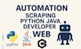 coding python java cpp web database automation bot programming projects