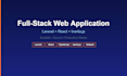 build a full stack web application with laravel and react