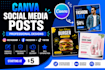 design canva social media posts and ads