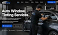 build wix window tinting website auto window tinting service website