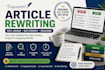 rewrite and proofread your article