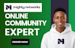 setup mighty network manage membership do online course mighty network design