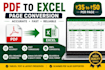 pdf to excel conversion