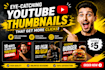 design professional youtube thumbnail in canva