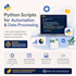 create python scripts for automation and data processing