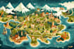 draw vector map in illustrator