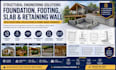 design foundation, footing, slab and retaining wall with structural calculations