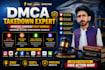 takedown harassing defaming report to google,yt,reddit,x under dmca