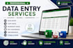 do accurate data entry, copy paste, microsoft excel and PDF conversion