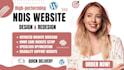 design ndis website, aged care website, disability support website, ngo website
