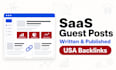 write and publish saas SEO guest posts with USA backlinks