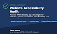 run a wcag accessibility audit on your website