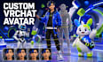create custom vrchat avatar models with rigging and expressions