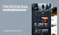 design and build front end landing page website