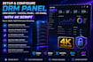 setup drm panel, drm script, xaccel panel, o11 panel, with 4k script