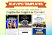 create a klaviyo email template that converts