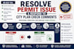 resolve permit issue and respond to city plan check comments