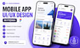 design modern mobile app UI UX in figma