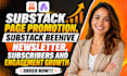 promote your substack page, substack newsletter and grow your subscribers