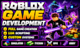 create a full roblox game with scripts, vfx and UI development