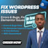 fix wordpress issues, wordpress errors, and bugs urgently