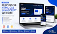 build a responsive HTML CSS javascript website